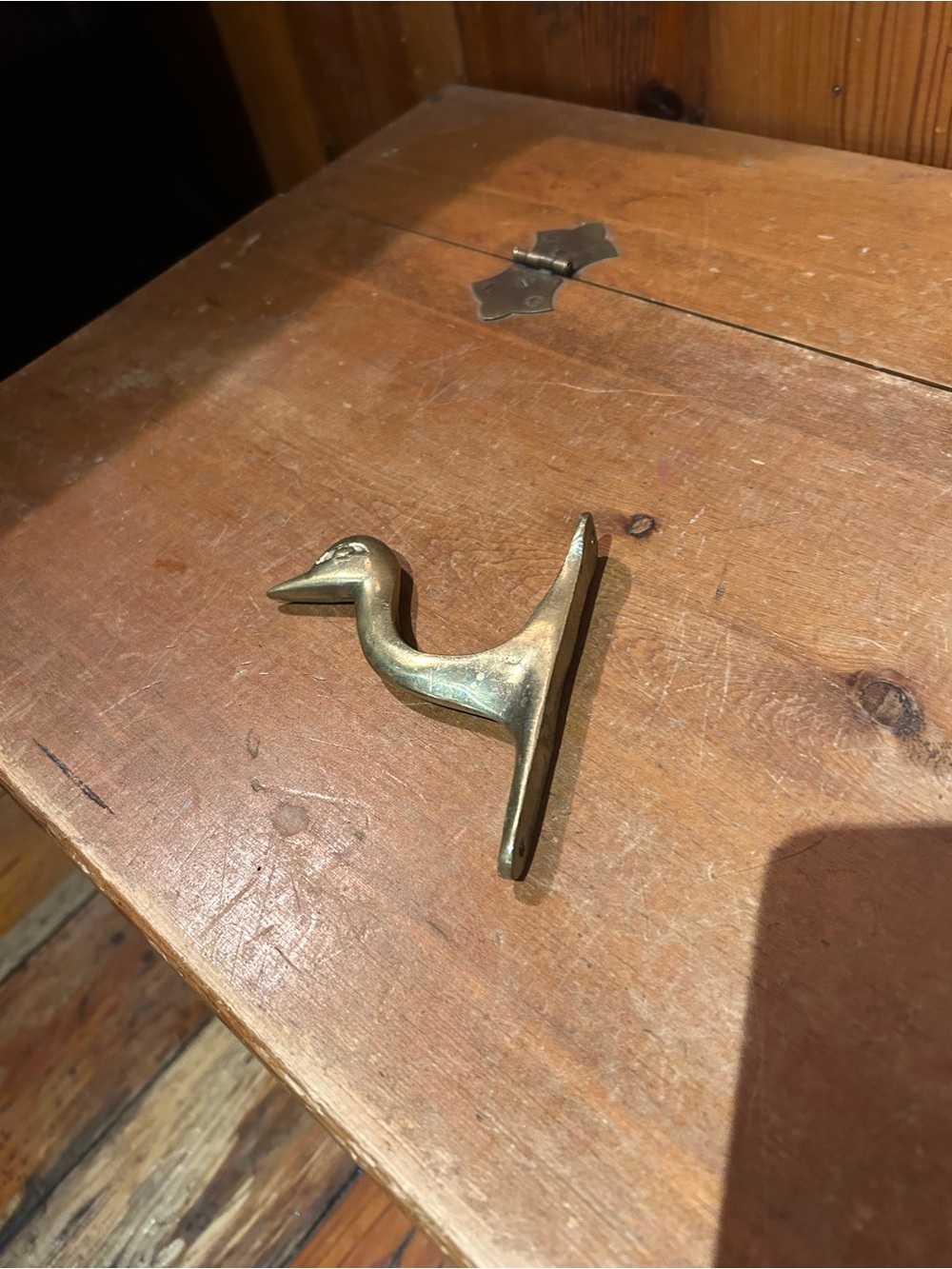 Brass Duck Wall Hook - Gold Accent Home Accent